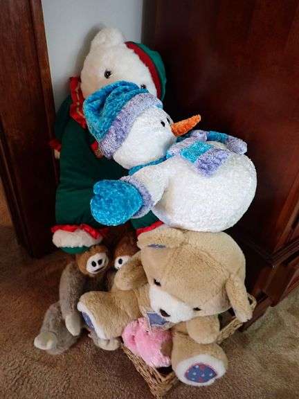 Pile of LEGOS and Clean Plush Animals