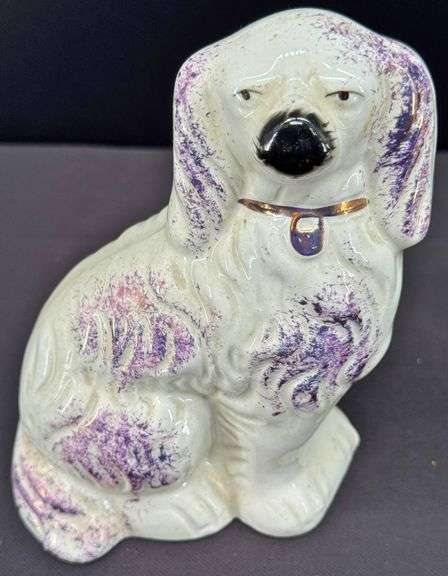 Antique Staffordshire Porcelain Spaniels