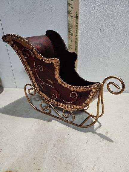 Metal Sleigh 12''X10''X7''