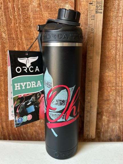 Orca Hydra 22 oz. Stainless Steel U.S.A. Made Tumbler Bottle Ohio State Pride