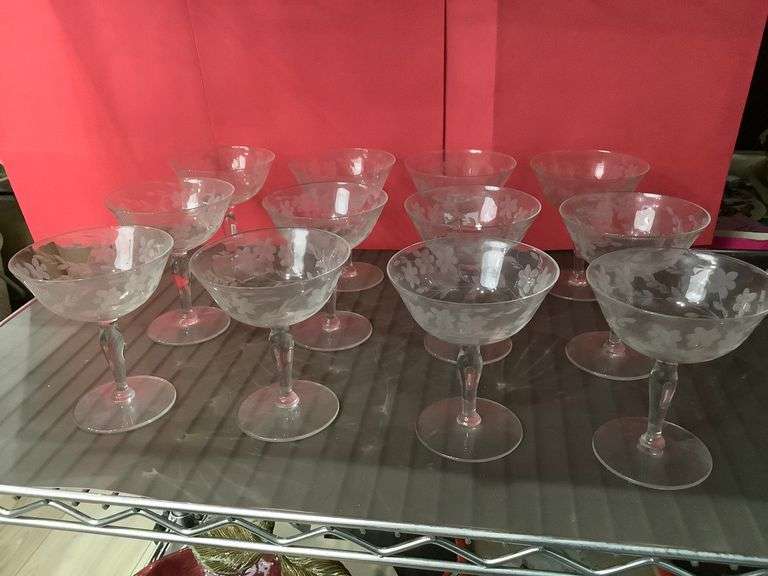 Antique Cut Glass Wines