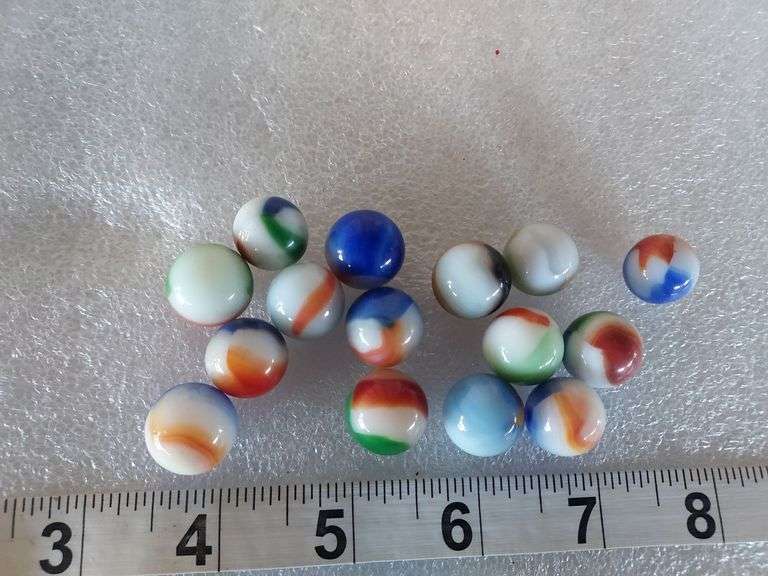 15 Assorted Vintage Marbles