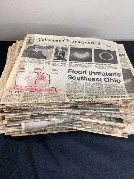 Columbus Citizen Journal Newspaper Lot 1979 Historic Headlines