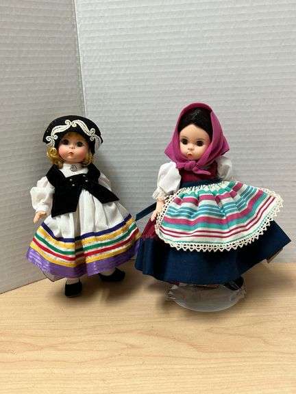 Lot of 2 Madame Alexander Dolls – “Estonia” & “Portugal” International Series