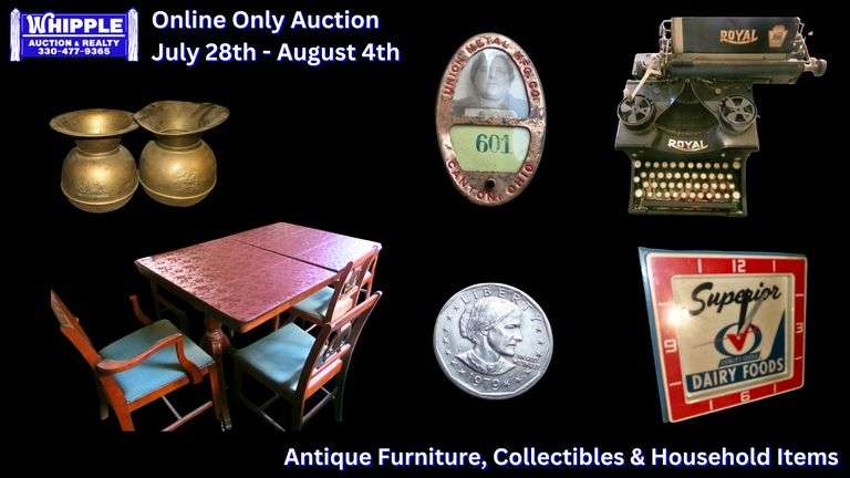 Antique Furniture, Collectibles, Household Items