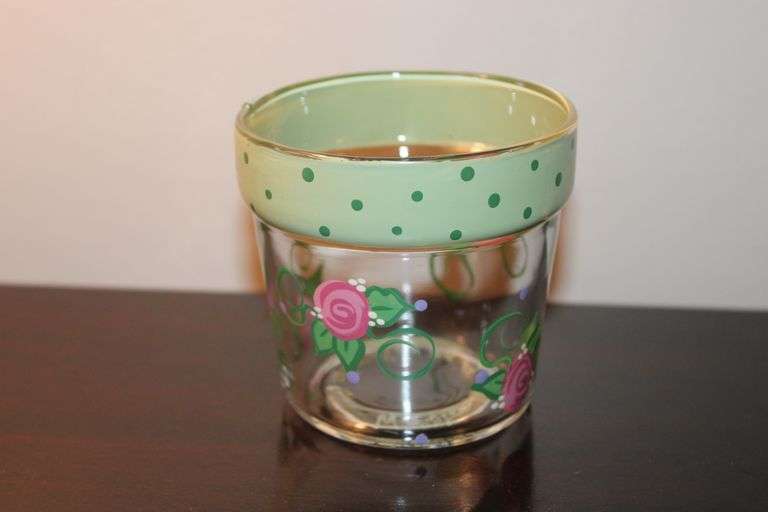 Hand-Painted Glass Tumbler – Wickabee & Me by Bobberger