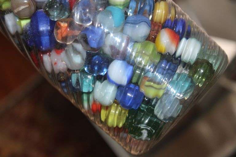 Glass Jar Marbles