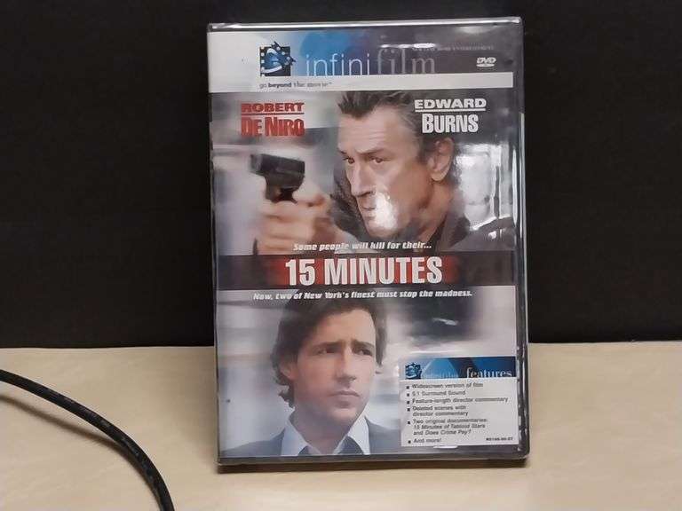 15 Minutes DVD – InfiniFilm Edition (Sealed) Starring Robert De Niro & Edward Burns