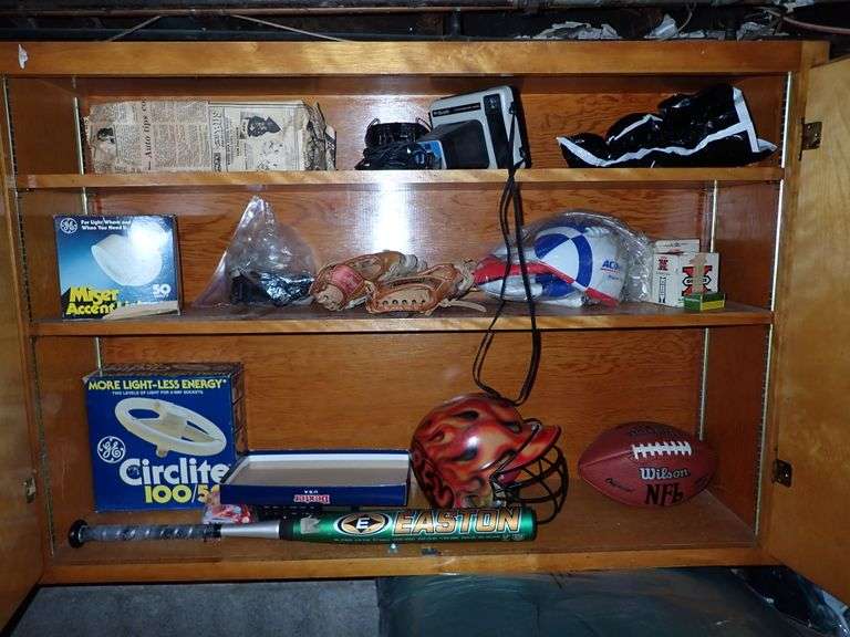 Cabinet cleanout rights - Ammo - Sporting Goods - Camera - Lighting and more.