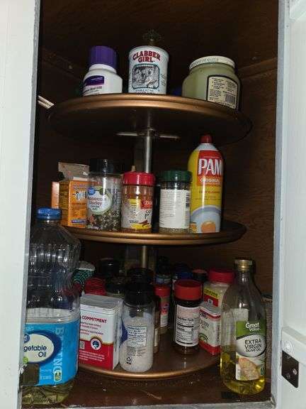 cupboard full of seasonings