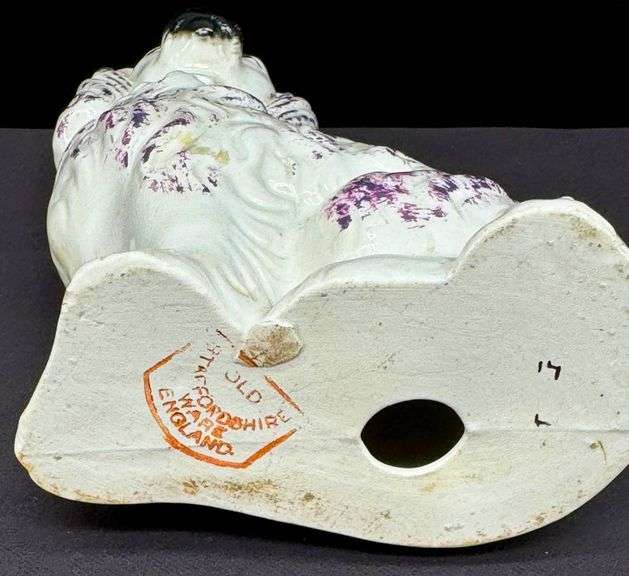 Antique Staffordshire Porcelain Spaniels