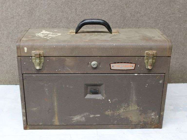 Craftsman Metal Toolbox with Drawers and Contents