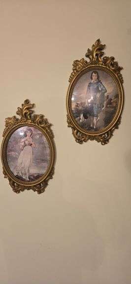 Boy Blue and Pink Lady wall prints