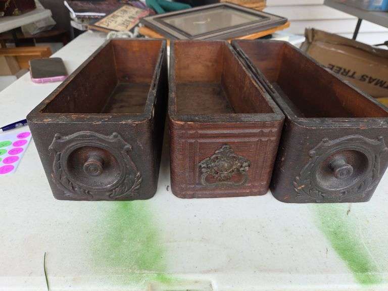 Vtg Wooden boxes