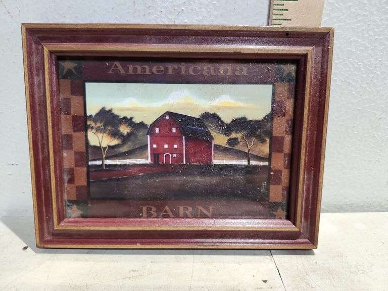 Americana Barn Art 8.25'' X 6.25''