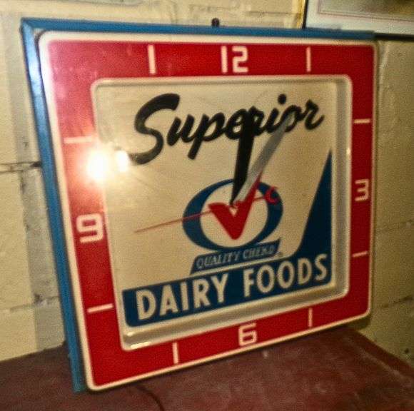 Superior Dairy Foods Clock