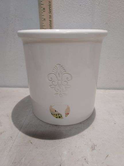 Made In Italy Ceramic Maioliche Jessica Utensil Holder 7"X7"X7"
