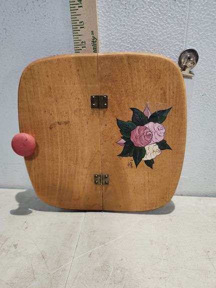 Hand Painted Wood Lid 10.25"X10.25"