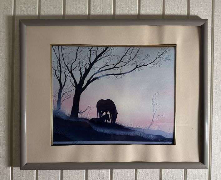 Framed Horse Picture Print