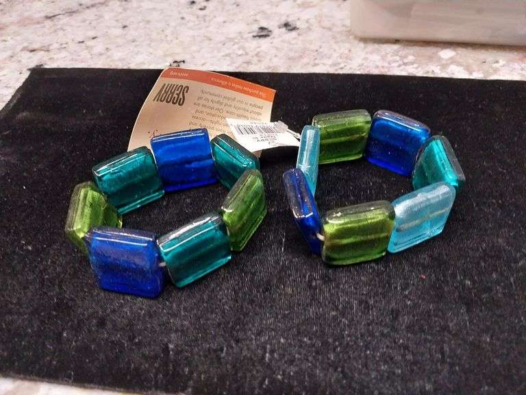 Two Colorful Glass Bracelets – SERRV, Made in India