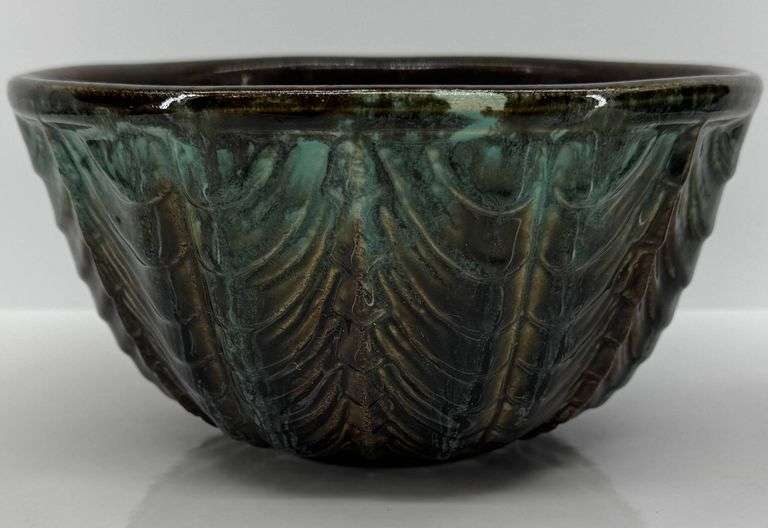 Vintage Robinson Ransbottom Five Drip Glaze, Drape Bowls