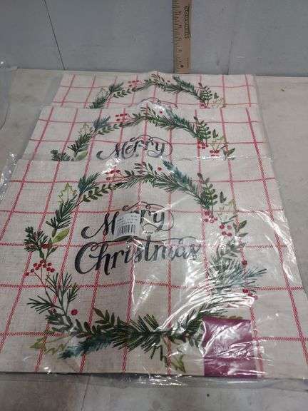 3 Farmhouse Christmas Placemats New