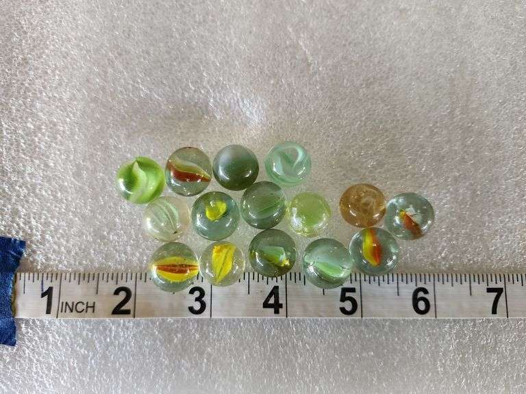 15 Assorted Vintage Marbles