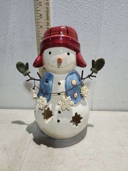 Tealight Snowman 9'' Tall