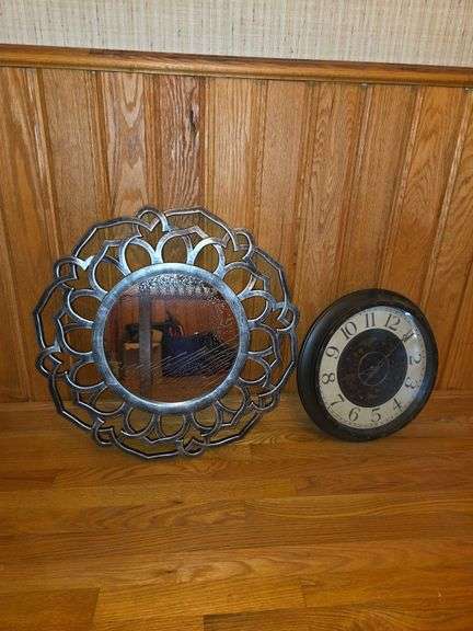 Mirror and clock