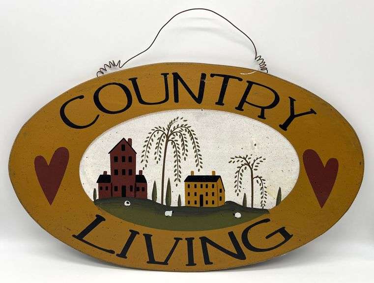 Country Living Sign - Auction Ohio