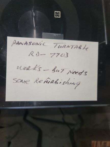 Panasonic Turntable RD 7703
