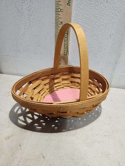 2009 Longaberger Second Quality C Egg Shaped Basket 7.5''X5.5''6.5''