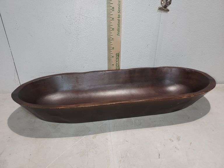 Carved Wood Bowl 1*.5"X7"X2.75"