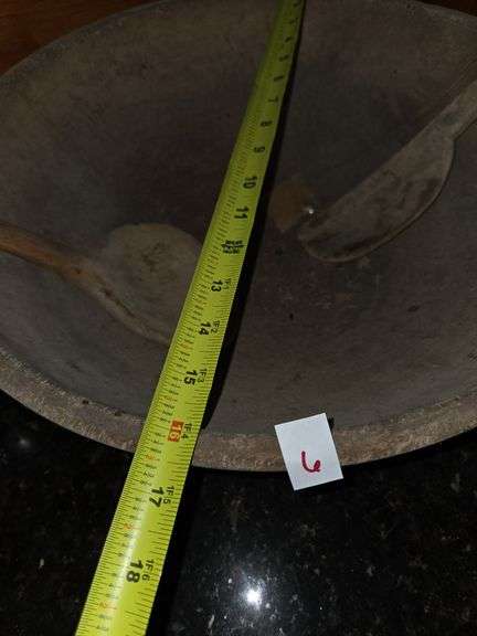 Wooden Bowl and Pottery