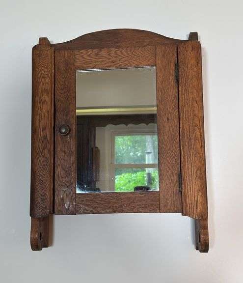 Wooden Cabinet with Mirror ￼