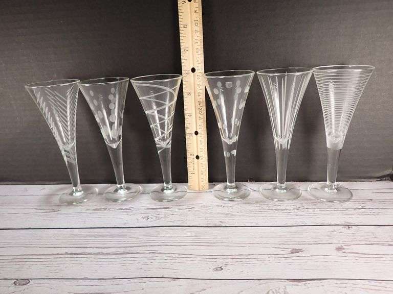 6pc Mikasa CHEERS 2oz Cordial Glass Set - France SW910/805