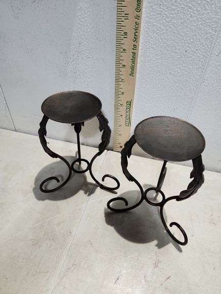 Metal 7'' Pillar Candle Stands
