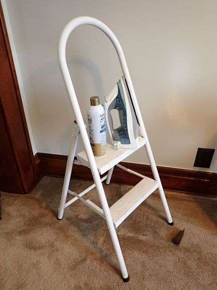 Folding Step Stool - Black & Decker Evensteam Iron - Can of Ironing spray