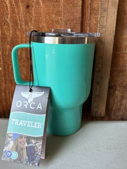 Orca Traveler 24 oz. Stainless Steel U.S.A. Made Tumbler Cup Seafoam