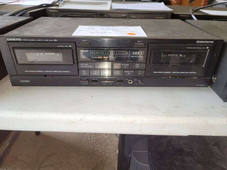 HX-PRO Onkyo TA-W200 Stereo Double Cassette Tape Deck with Dolby B/C NR
