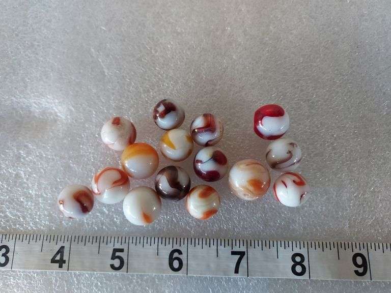 15 Assorted Vintage Marbles