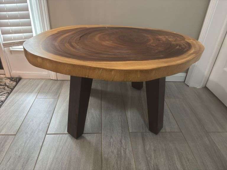 Log Slab  Coffee Table