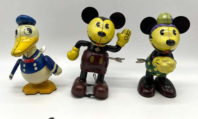 4 - Disney Metal Wind Up Toys