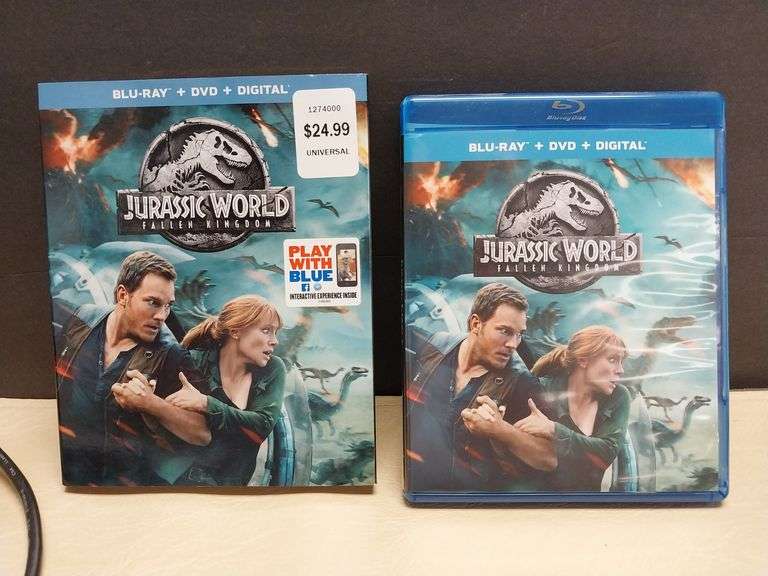 Jurassic World: Fallen Kingdom – Blu-ray + DVD + Digital with Slipcover