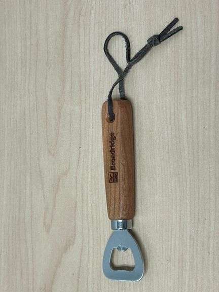 Branded Wood Handle Bottle Opener