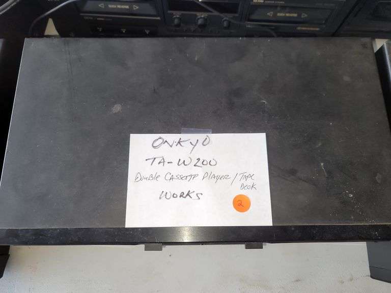HX-PRO Onkyo TA-W200 Stereo Double Cassette Tape Deck with Dolby B/C NR