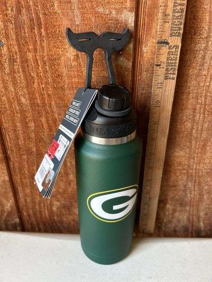 Orca Hydra 34 oz. Stainless Steel U.S.A. Made Tumbler Bottle Green Bay Packers Color Logo