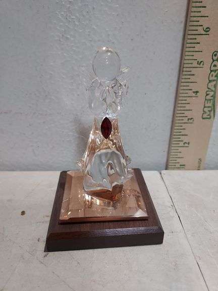 Praying Angel Figurine By Dacra Glass Company July 4.75" Tall