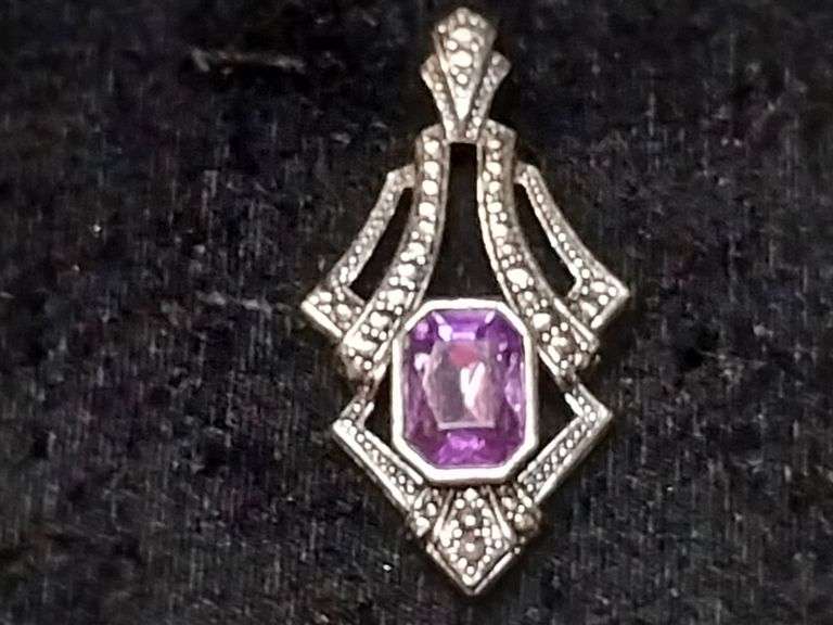 Purple Gemstone Pendant