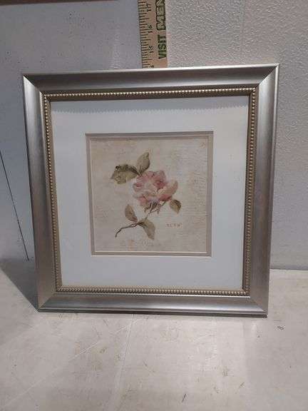 Blum Roses On Script 14 5/8"X 14  5/8"